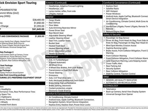 Used 2024 Buick Envision Sport Touring image 1