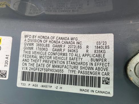 Used 2023 Honda Civic Sport image 37