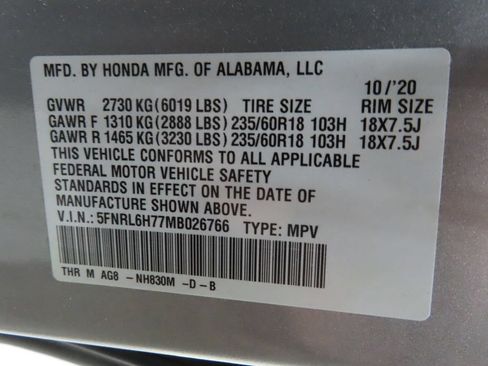 Used 2021 Honda Odyssey EX-L image 27