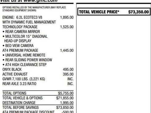 Certified 2024 GMC Sierra 1500 AT4 w/ Technology Package image 2