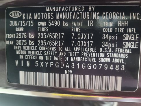 Used 2016 Kia Sorento LX w/ LX Convenience Package image 33