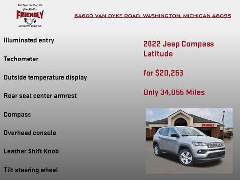 Used 2022 Jeep Compass Latitude AWD/4WD image 30