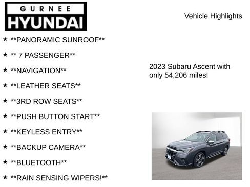 Used 2023 Subaru Ascent Touring AWD/4WD image 7