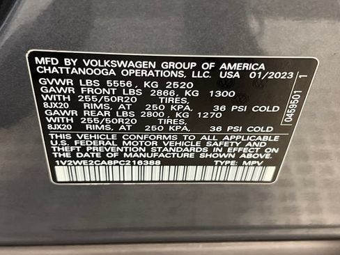 Certified 2023 Volkswagen Atlas Cross Sport SE w/ Black Wheel Package FWD image 29