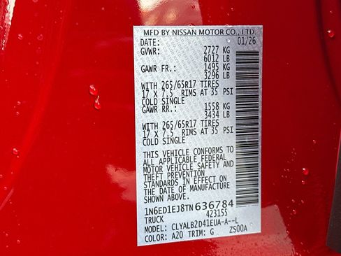 New 2026 Nissan Frontier SV w/ Tow Package image 22