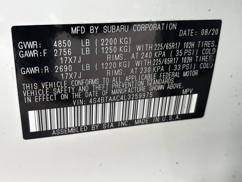 Used 2020 Subaru Outback 2.5i image 32