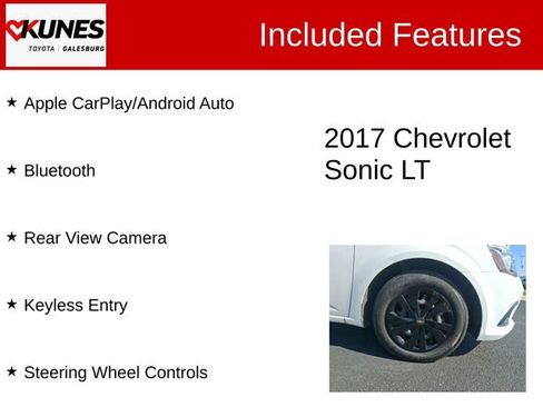 Used 2017 Chevrolet Sonic LT FWD image 2