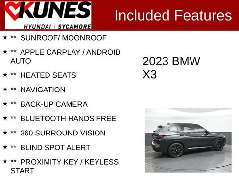 Used 2023 BMW X3 M40i w/ Premium Package AWD/4WD image 2