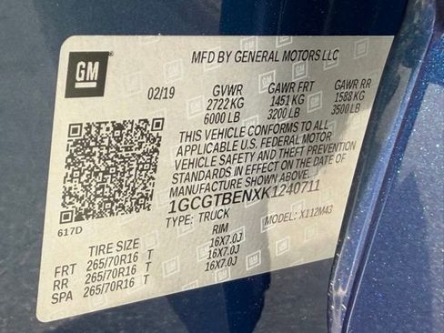 Certified 2019 Chevrolet Colorado W/T w/ WT Convenience Package image 21