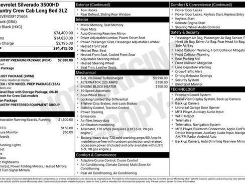 Used 2025 Chevrolet Silverado 3500 High Country w/ High Country Premium Package AWD/4WD image 17