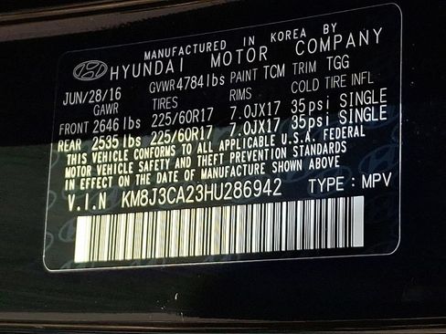 Used 2017 Hyundai Tucson Eco w/ Cargo Package AWD/4WD image 27