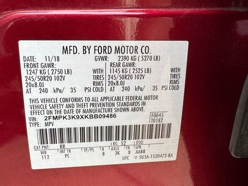 Used 2019 Ford Edge Titanium w/ Equipment Group 301A FWD image 25