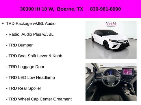 Used 2023 Toyota Camry TRD w/ TRD Package w/JBL Audio FWD image 11
