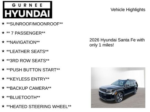 New 2026 Hyundai Santa Fe Limited AWD/4WD image 7
