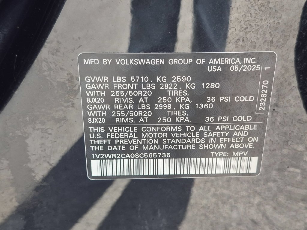 Used 2025 Volkswagen Atlas SE FWD image 37