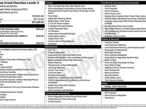 New 2025 Jeep Grand Cherokee Laredo X w/ Trailer Tow Package image 28