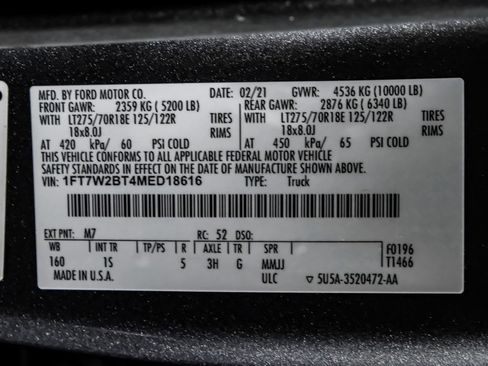 Used 2021 Ford F250 XL w/ STX Appearance Package AWD/4WD image 55