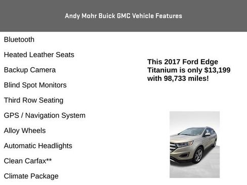 Used 2017 Ford Edge Titanium w/ Technology Package FWD image 4