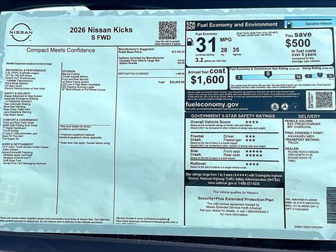 New 2026 Nissan Kicks S image 19