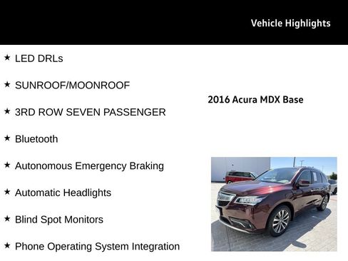 Used 2016 Acura MDX SH-AWD w/ Technology Package image 28