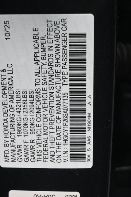 Certified 2025 Honda Accord LX image 18