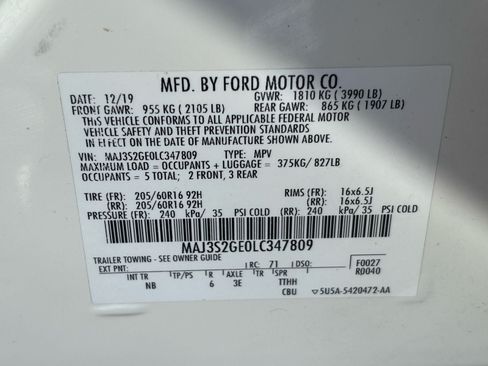 Used 2020 Ford EcoSport SE w/ SE Convenience Package FWD image 36