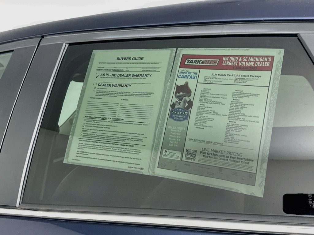 Certified 2024 MAZDA CX-5 AWD 2.5 S w/ Select Package image 12