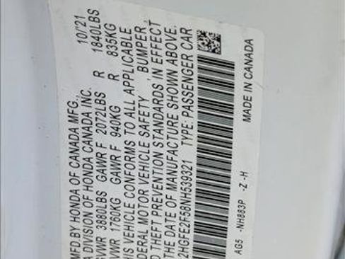 Used 2022 Honda Civic Sport image 25