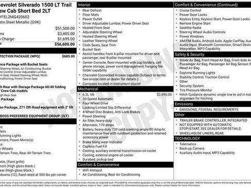 Used 2021 Chevrolet Silverado 1500 LT Trail Boss w/ Bed Protection Package image 9