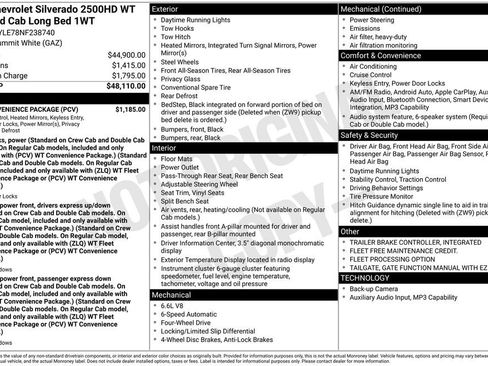 Used 2022 Chevrolet Silverado 2500 W/T w/ WT Convenience Package image 10