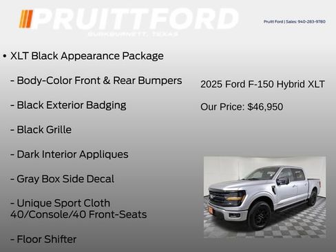 Used 2025 Ford F150 XLT w/ Equipment Group 302A MID AWD/4WD image 7
