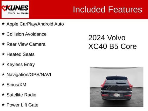 Used 2024 Volvo XC40 B5 Core AWD/4WD image 2