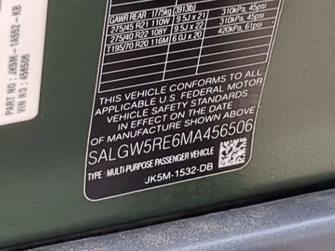Certified 2021 Land Rover Range Rover SV Autobiography Dynamic AWD/4WD image 37