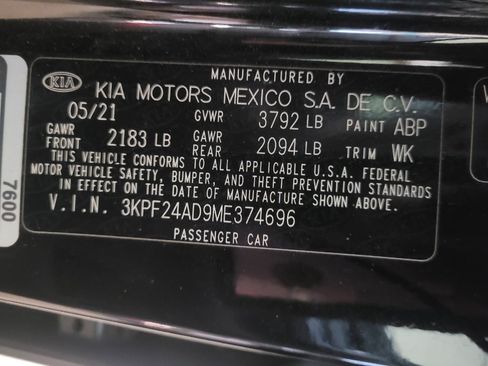 Used 2021 Kia Forte Sedan FWD image 33
