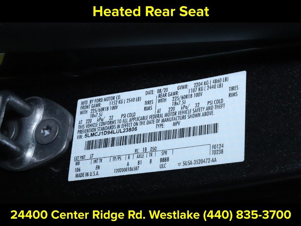Used 2020 Lincoln Corsair AWD w/ Equipment Group 101A image 19