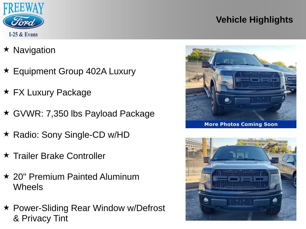 Used 2014 Ford F150 FX4 w/ Equipment Group 402A Luxury AWD/4WD image 2