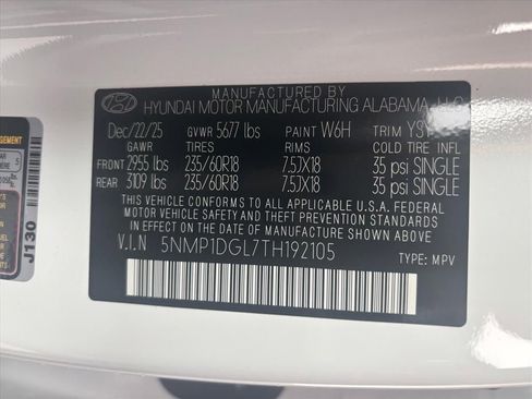 New 2026 Hyundai Santa Fe SE image 30