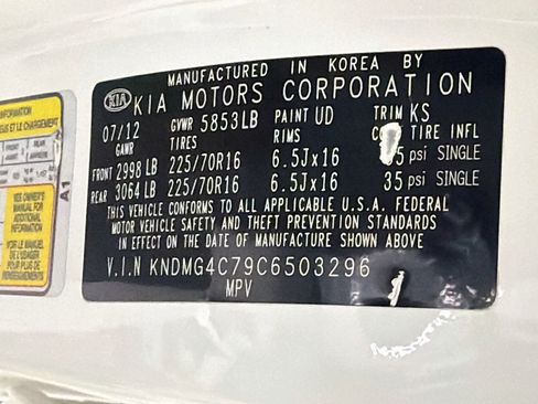 Used 2012 Kia Sedona LX w/ PWR Pkg FWD image 12