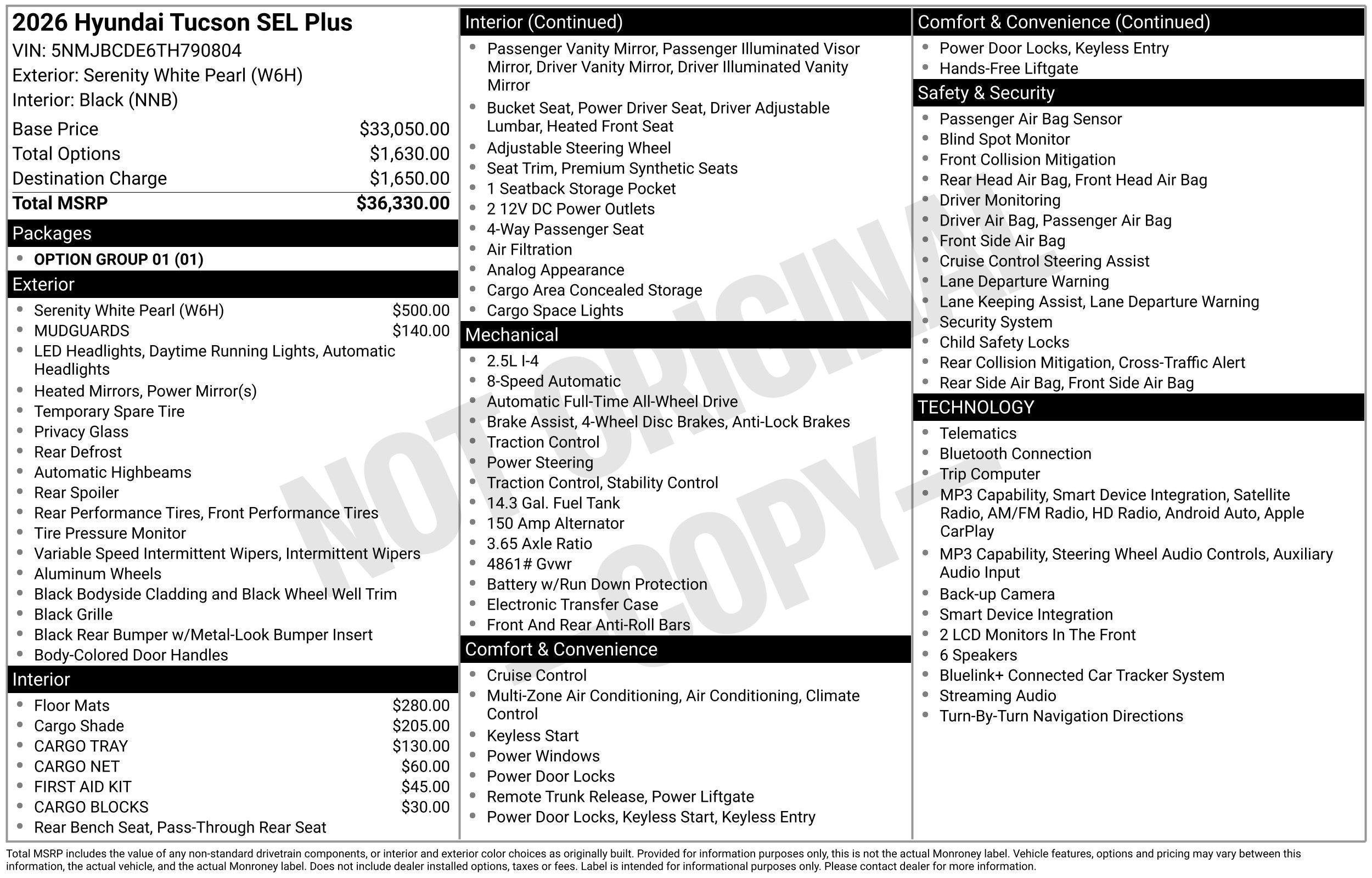 New 2026 Hyundai Tucson SEL Plus AWD/4WD image 54