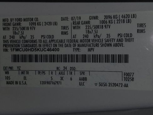 Used 2019 Ford Escape SEL FWD image 33