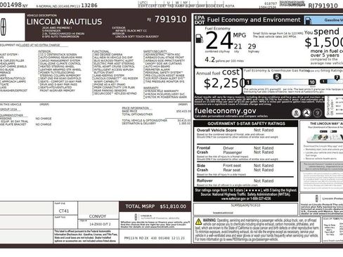 Used 2024 Lincoln Nautilus Premier AWD/4WD image 42