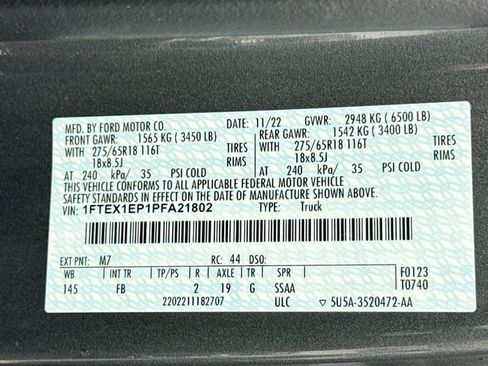 Certified 2023 Ford F150 XLT w/ Equipment Group 302A High AWD/4WD image 38