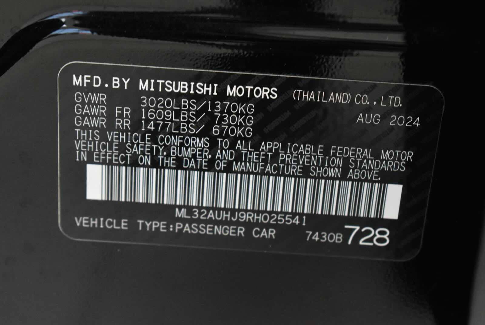 Used 2024 Mitsubishi Mirage ES FWD image 25