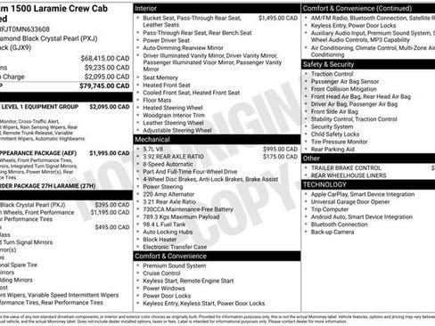Used 2021 RAM 1500 Laramie AWD/4WD image 52