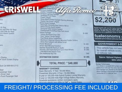 New 2025 Alfa Romeo Tonale w/ Premium Package image 48