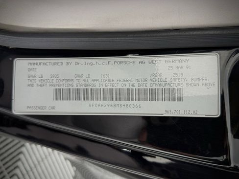 Used 1991 Porsche 911 Turbo image 28