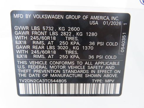 New 2026 Volkswagen Atlas SE image 29