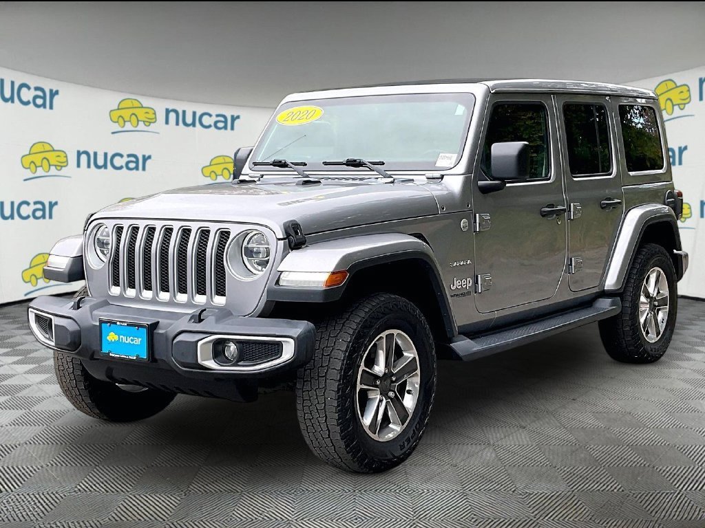 Used 2020 Jeep Wrangler Unlimited Sahara w/ Uconnect 4C Nav & Sound Group AWD/4WD image 3