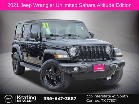 Used 2021 Jeep Wrangler Unlimited Sahara AWD/4WD image 1