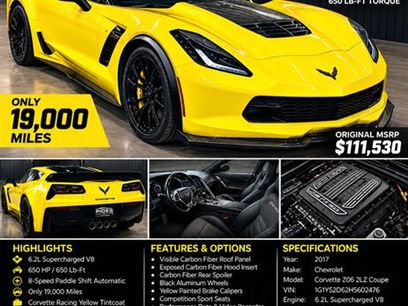 Used 2017 Chevrolet Corvette Z06 w/ Z07 Performance Package